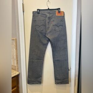 Levi’s Men's 501 Straight-Fit Button Fly Stretch Jeans 32x30 Gray NWOT
